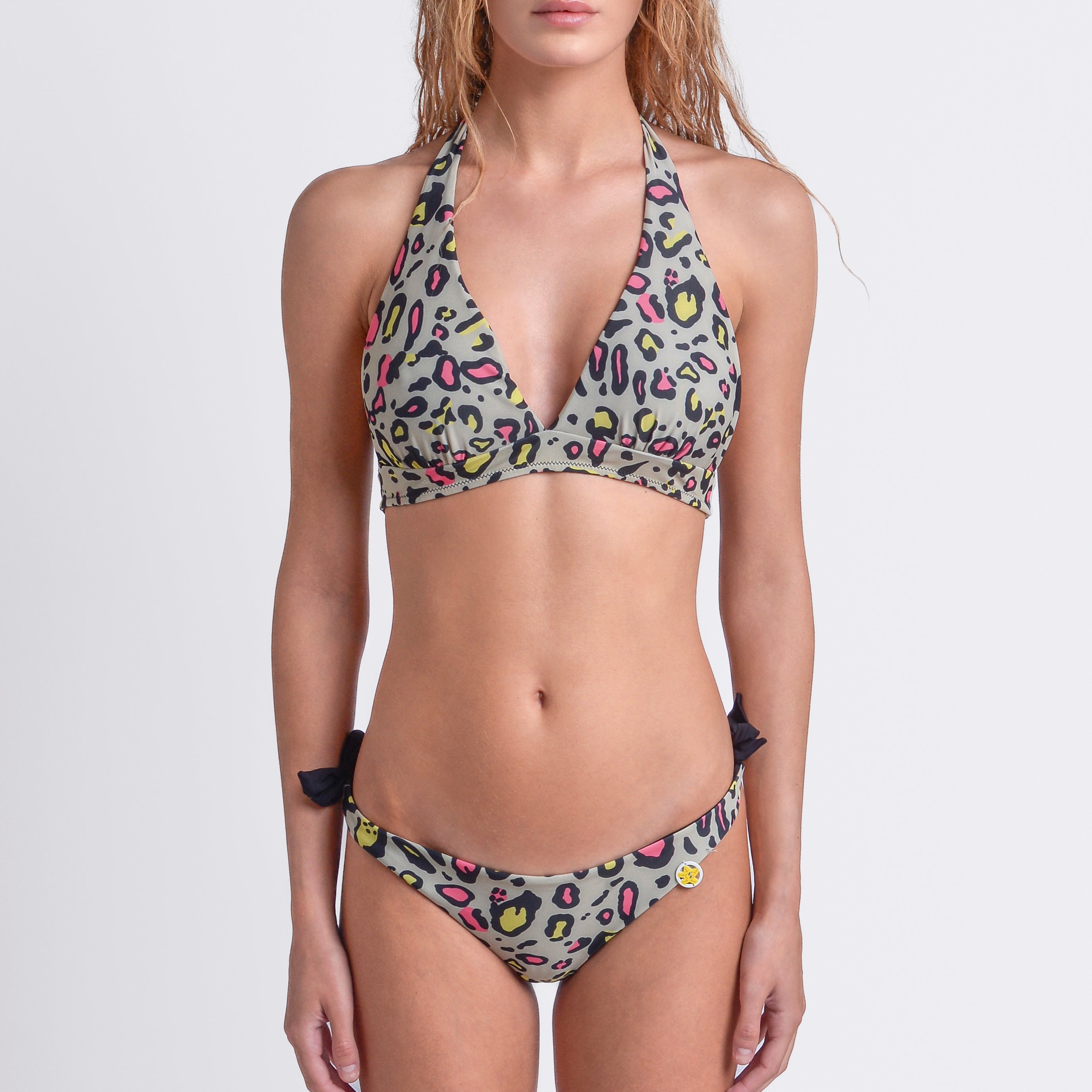 BK 111-24 Reggiseno vela e slip brasiliana con fiocchi